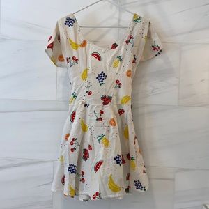 Vintage Cotton Fruit Dress
